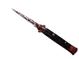 ★ Stiletto Knife | Crimson Web (Battle-Scarred)